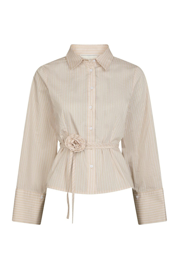 Neo Noir - Clarida Rose Stripe Shirt 166504 - 191 - Light Yellow