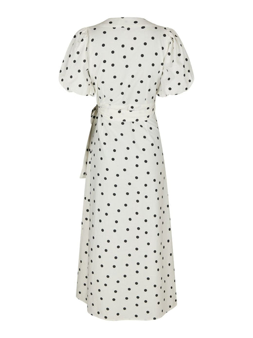 Neo Noir - Clarine Linen Dot Dress 170637 - 120 - White Kjoler 