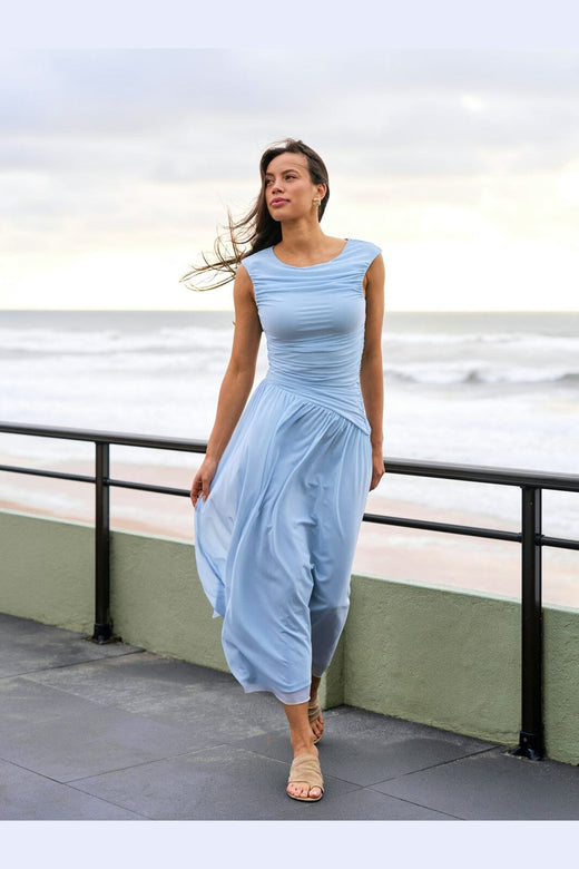 Neo Noir - Cludine Mesh Dress 166157 - 145 - Light Blue