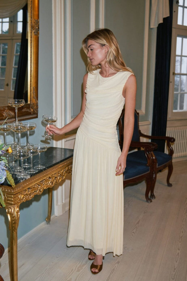 Neo Noir - Cludine Mesh Dress 166157 - 191 - Light Yellow