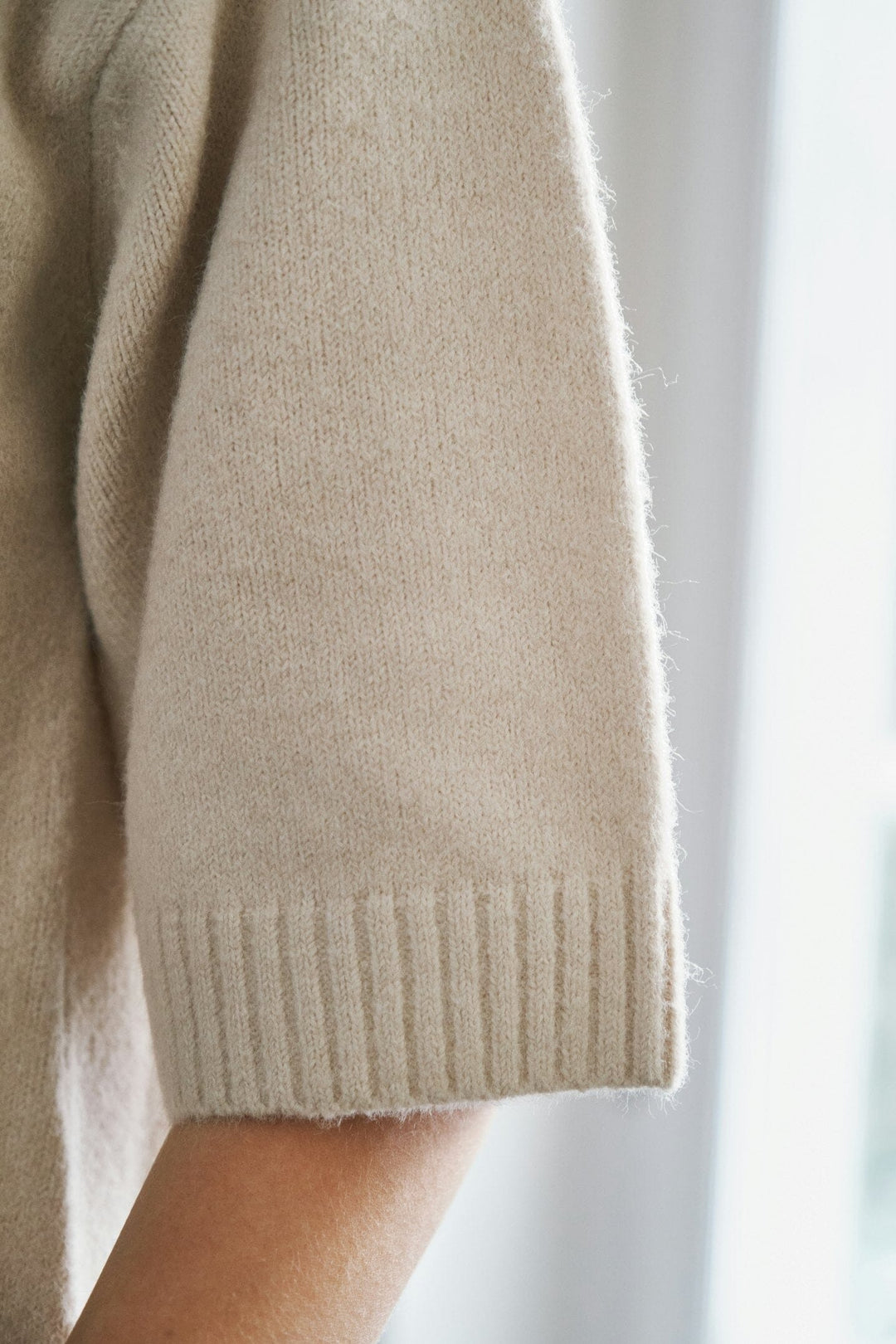 Neo Noir - Cunna Knit Blouse 166251 - 124 - Ivory Bluser 