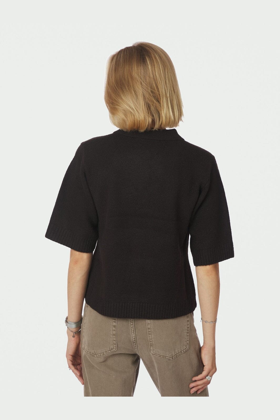 Neo Noir - Cunna Knit Blouse 166251 - 676 - Dark Brown