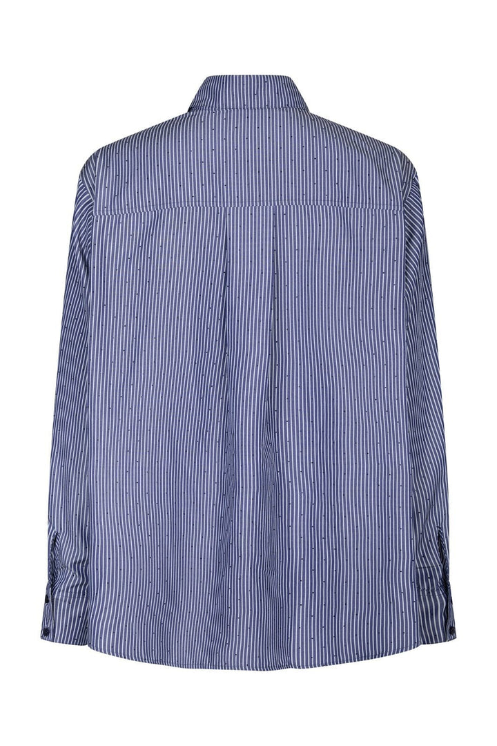 Neo Noir - Dalma B Stripe Stone Shirt 164520 - 678 - Midnight Blue