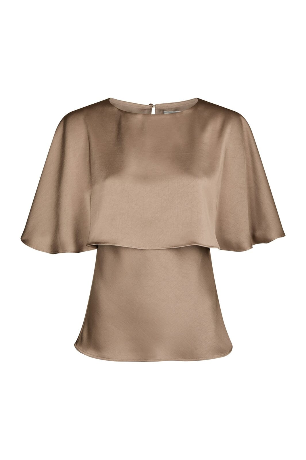 Neo Noir - Danira Heavy Sateen Top 171564 - 811 - Dark Taupe