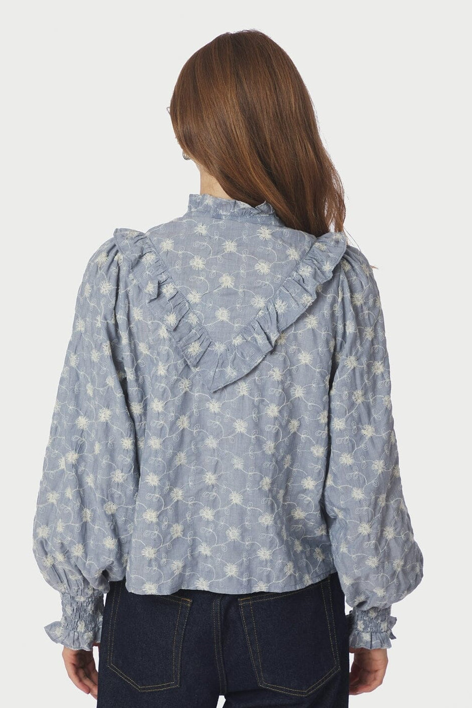 Neo Noir - Degas Delicate Blouse 166785 - 142 - Dusty Blue