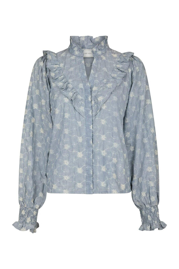 Neo Noir - Degas Delicate Blouse 166785 - 142 - Dusty Blue