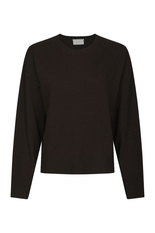 Neo Noir - Detri Wool Knit Blouse 167774 - 676 - Dark Brown