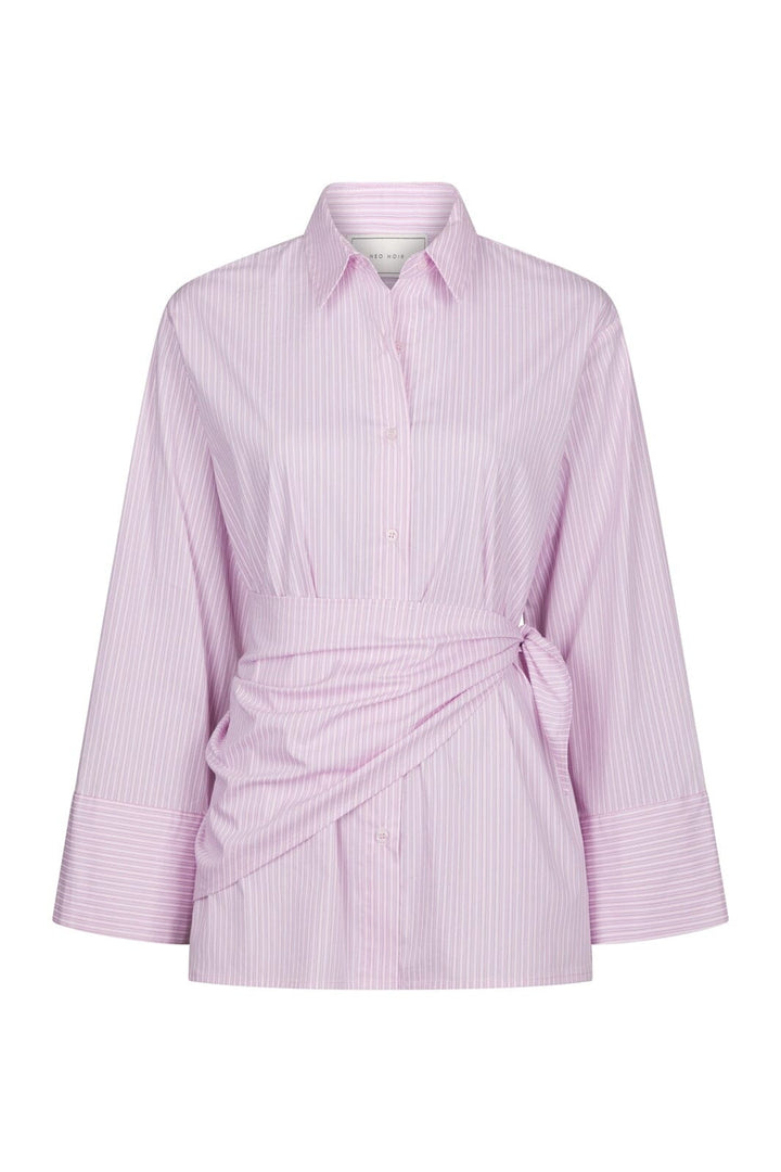 Neo Noir - Dita Scarf Stripe Shirt 169857 - 754 - Light Pink