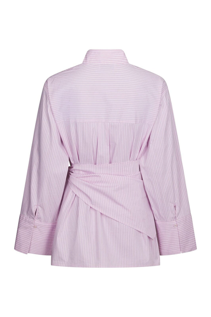 Neo Noir - Dita Scarf Stripe Shirt 169857 - 754 - Light Pink