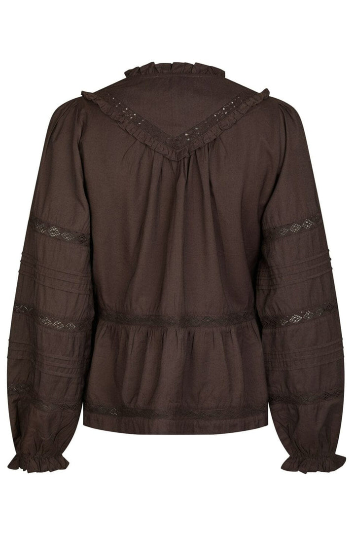 Neo Noir - Elfie Blouse 166694 - 676 - Dark Brown