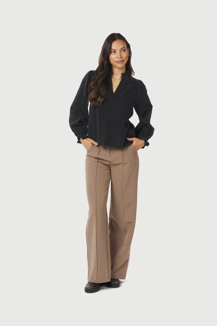 Neo Noir - Emmeline Denim Blouse 164434 - 100 - Black