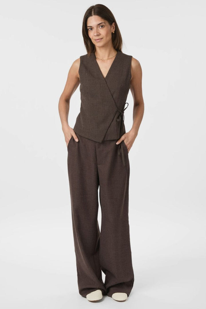 Neo Noir - Emmett Melange Pants 165059 - 205 - Brown Melange
