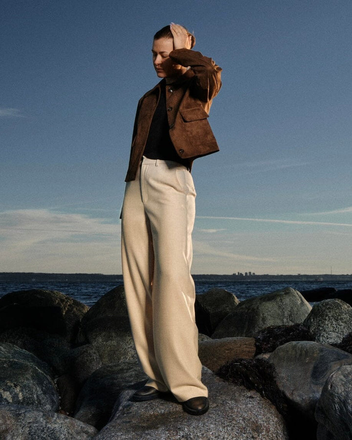 Neo Noir - Emmett Melange Pants 165059 - 976 - Beige Melange Bukser 
