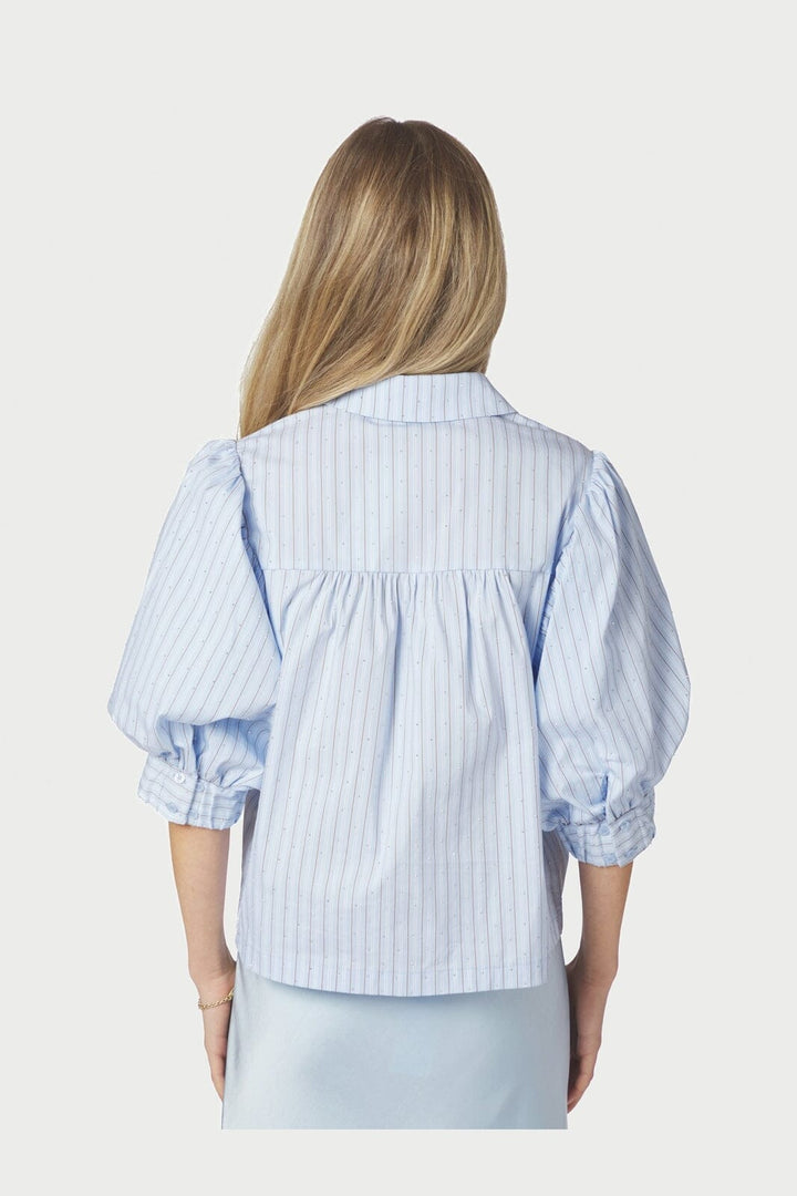 Neo Noir - Etta Stripe Stone Shirt 168625 - 145 - Light Blue