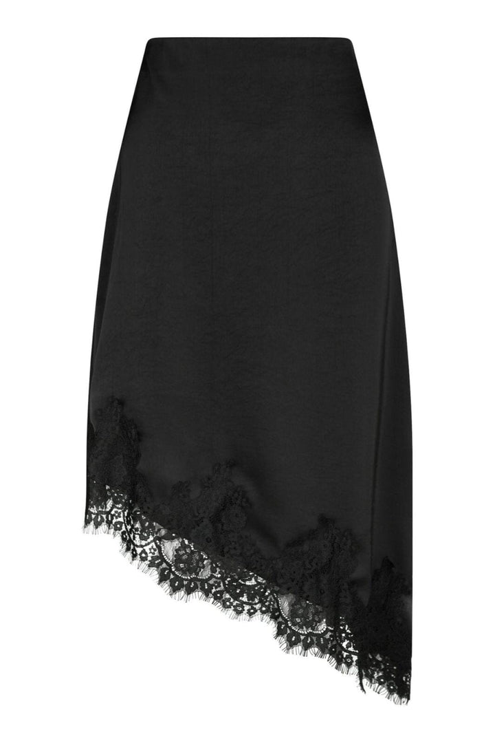 Neo Noir - Fiora Lace Skirt 167417 - 100 - Black Nederdele 