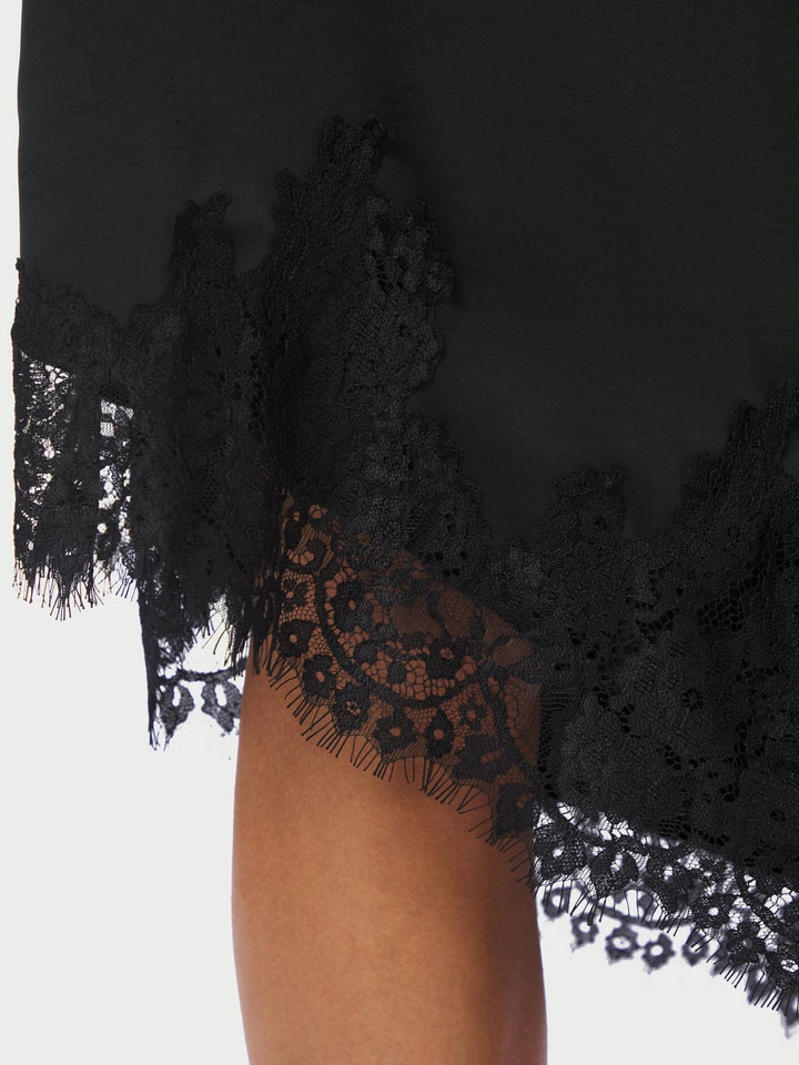 Neo Noir - Fiora Lace Skirt 167417 - 100 - Black Nederdele 