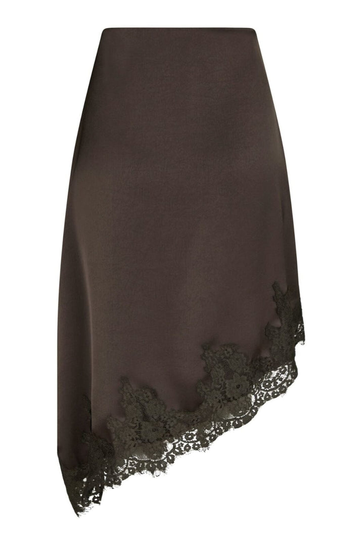 Neo Noir - Fiora Lace Skirt 167417 - 676 - Dark Brown Nederdele 