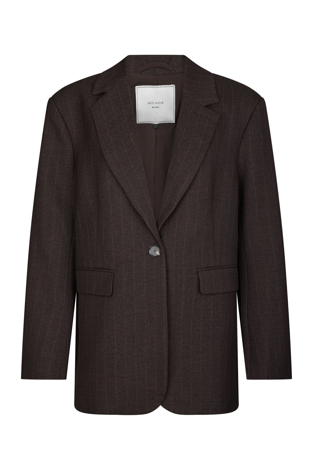 Neo Noir - Gaby Pinstripe Blazer 168204 - 676 - Dark Brown