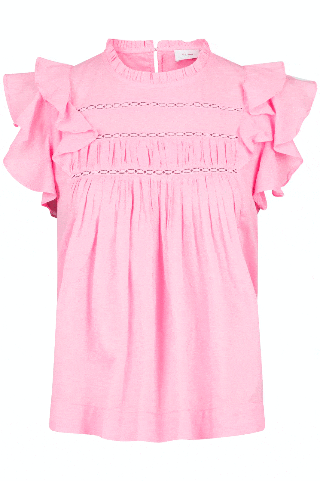 Neo Noir - Greta S Voile Top - Soft Pink Toppe 