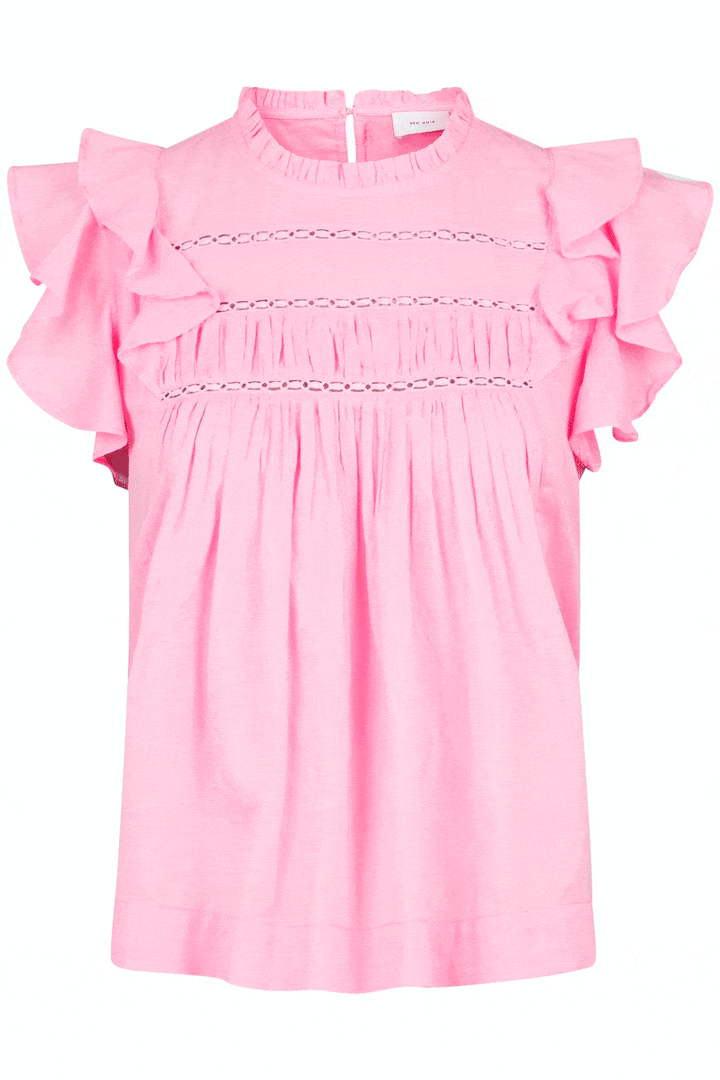 Neo Noir - Greta S Voile Top - Soft Pink Toppe 