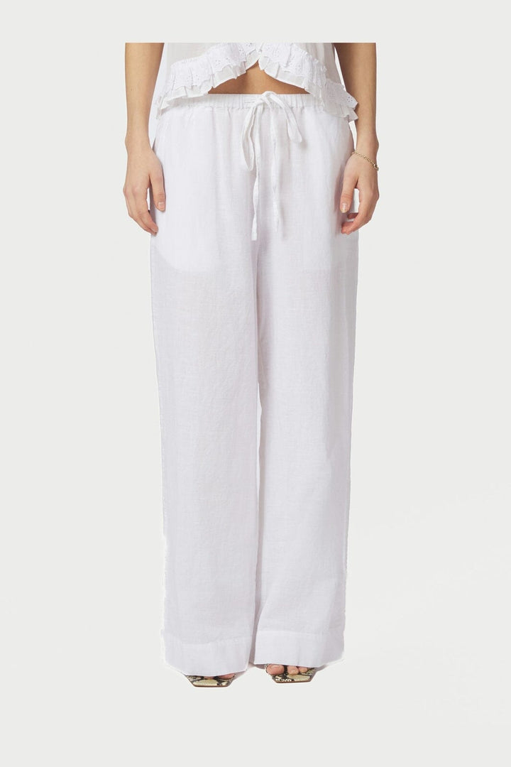 Neo Noir - Heifa Linen Pants 167698 - 120 - White