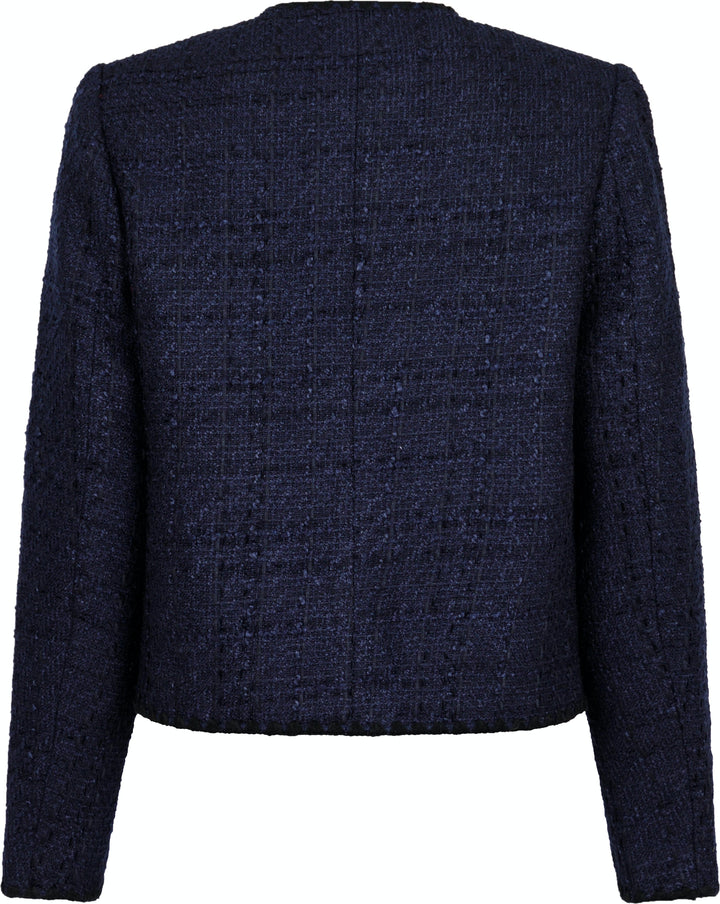 Neo Noir - Helina Heavy Boucle Jacket - Navy