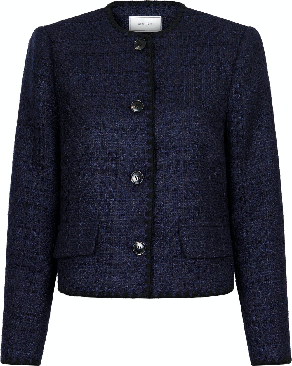 Neo Noir - Helina Heavy Boucle Jacket - Navy