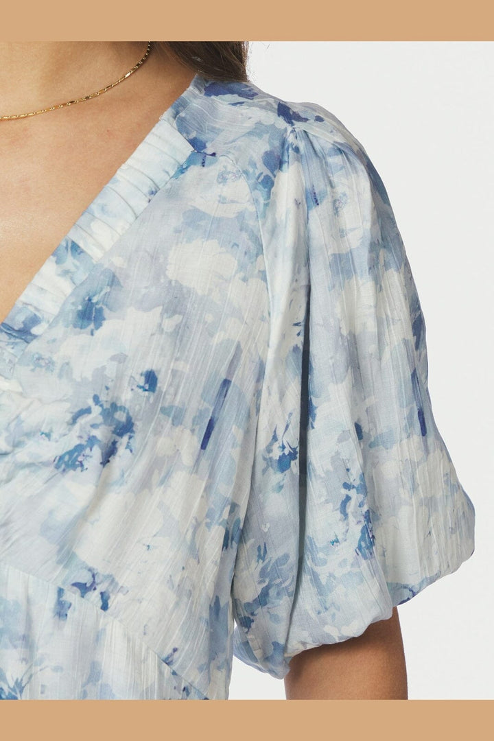 Neo Noir - Illana Floral Fusion Dress 168060 - 140 - Blue