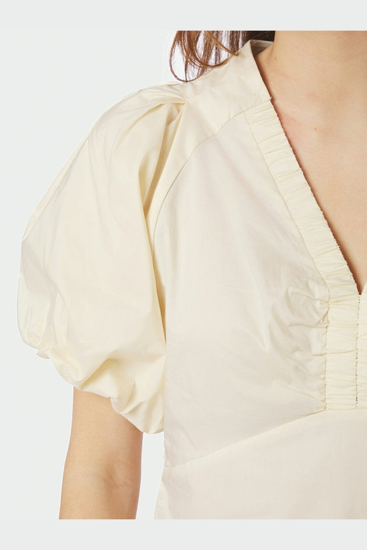 Neo Noir - Irina Poplin Blouse 162219 - 416 - Butter Yellow