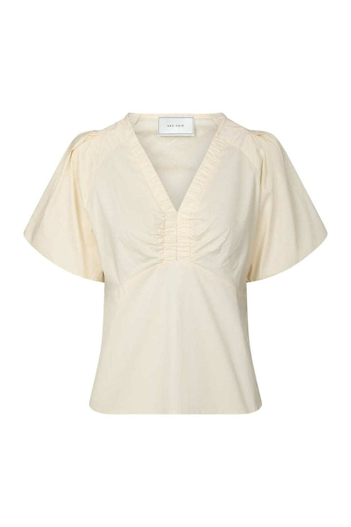 Neo Noir - Irina Poplin Blouse 162219 - 416 - Butter Yellow