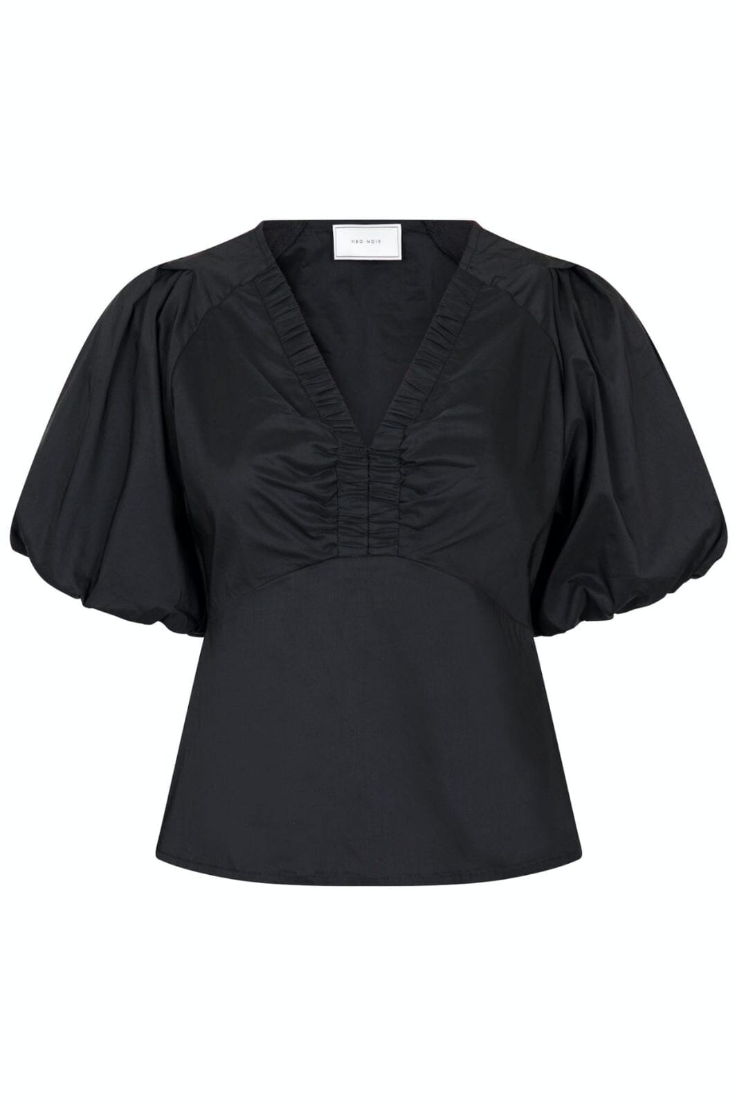 Neo Noir - Irina Poplin Blouse - Black Bluser 