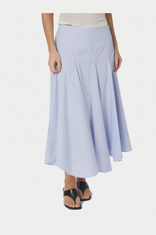 Neo Noir - Isabet Stripe Skirt 168596 - 375 - Blue Stripe