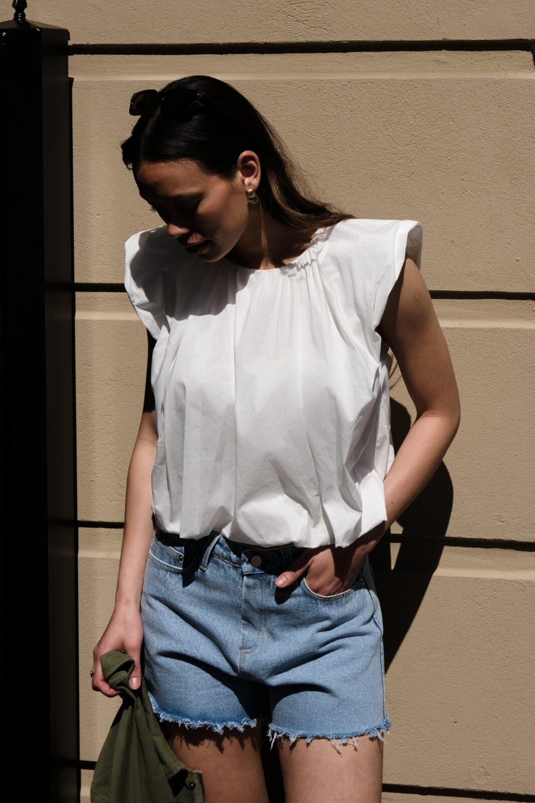 Neo Noir - Ivania Poplin Top 165507 - 120 - White Toppe 