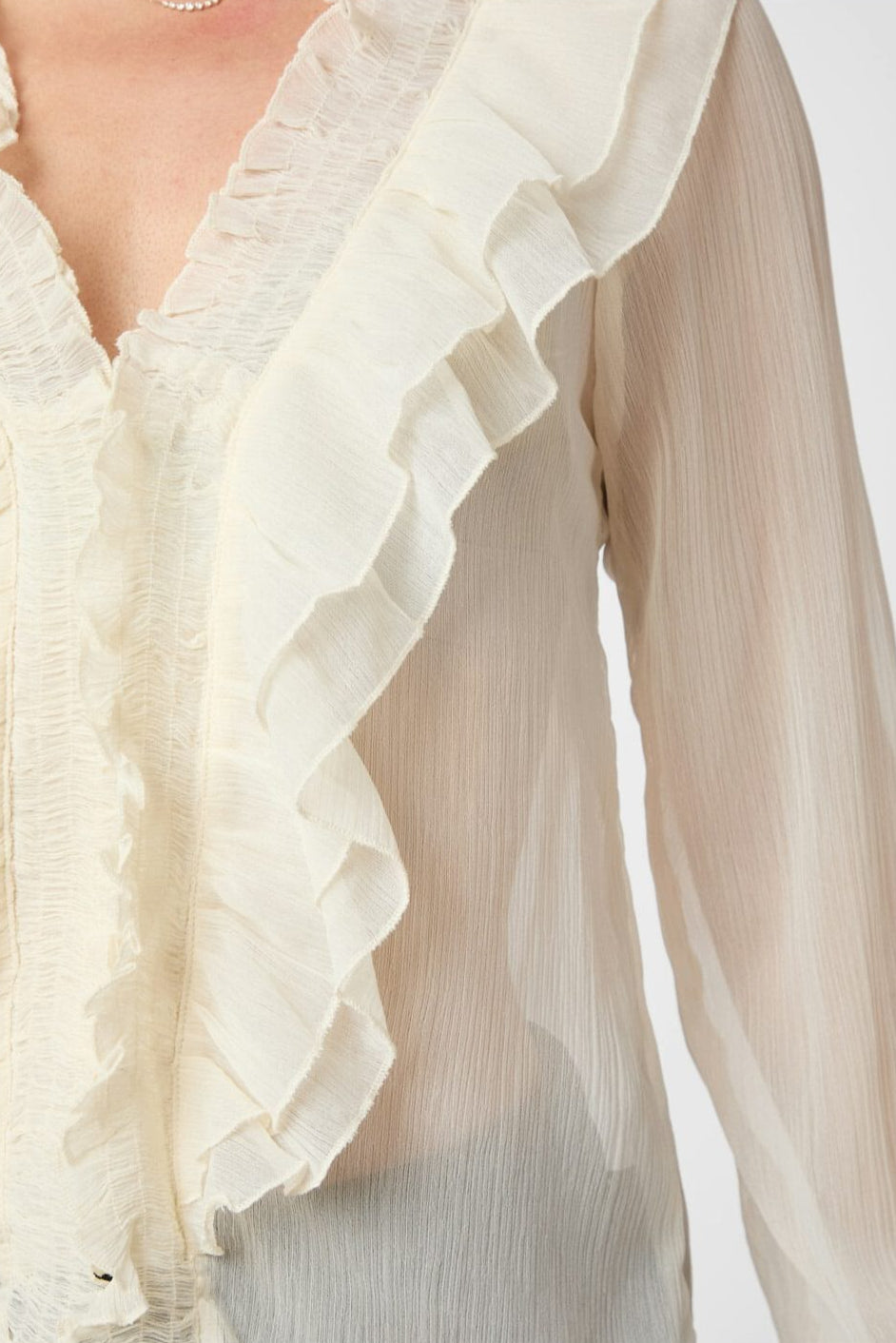 Neo Noir - Ivey Blouse 166659 - 122 - Creme
