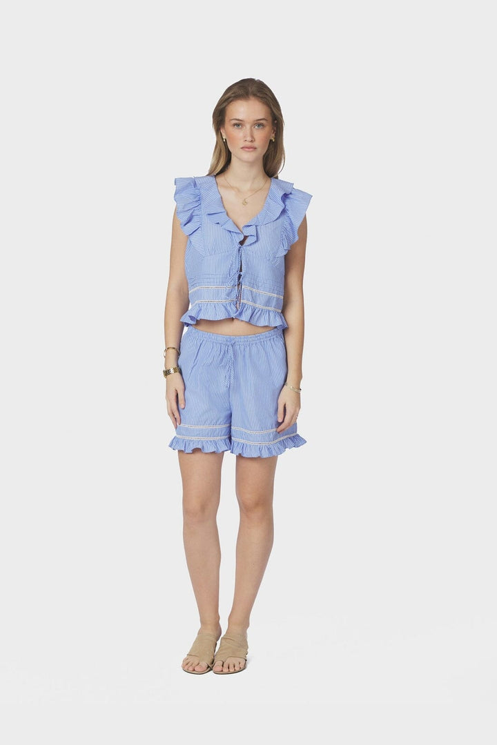 Neo Noir - Jolia Stripe Top 169346 - 145 - Light Blue
