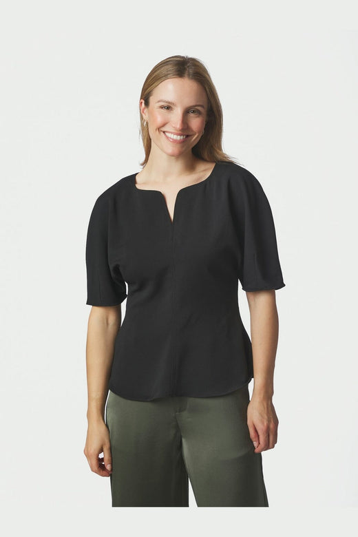 Neo Noir - Josine Crepe Blouse 169712 - 100 - Black