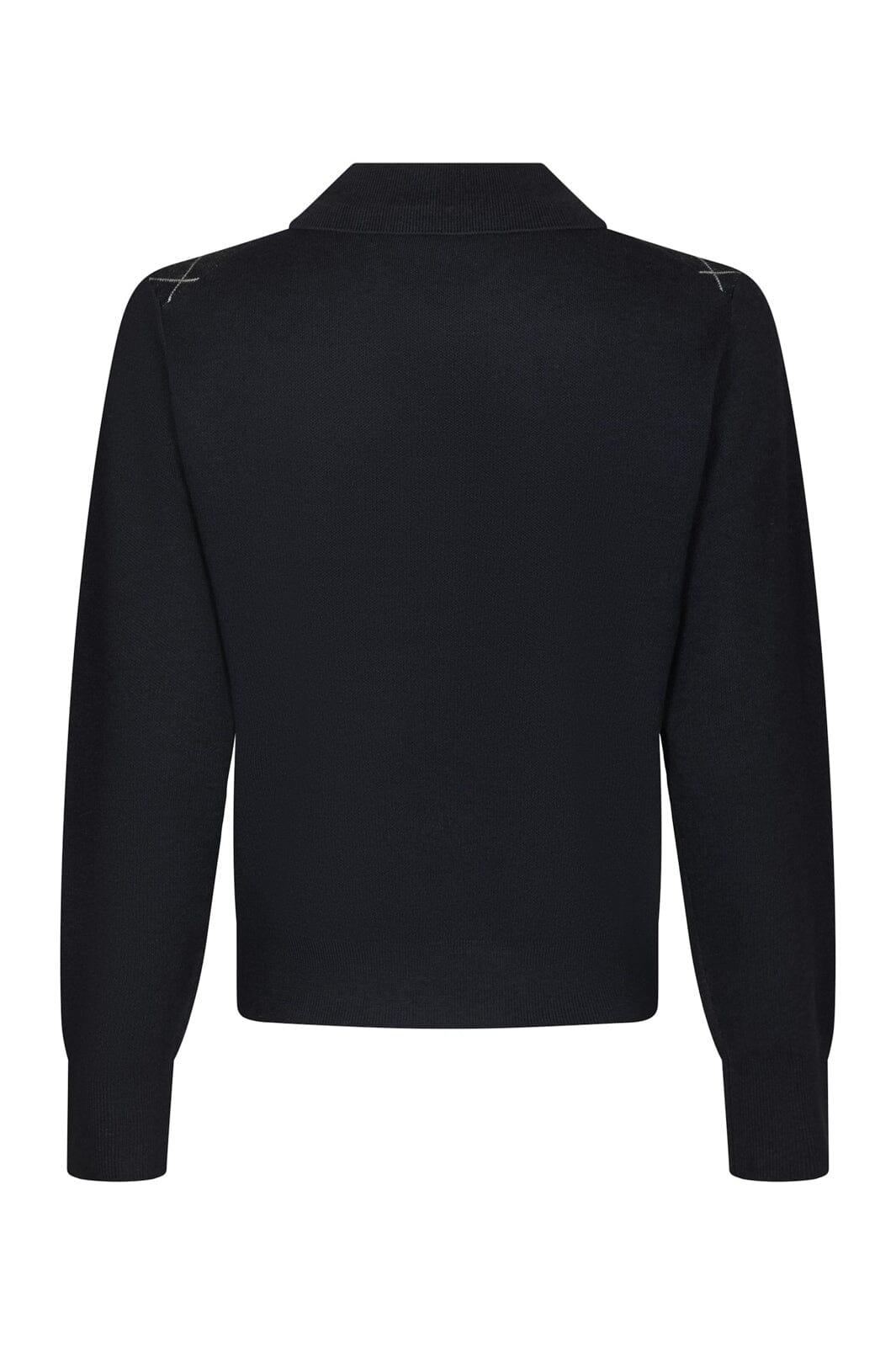 Neo Noir - Julina Check Knit Blouse 168829 - 141 - Navy