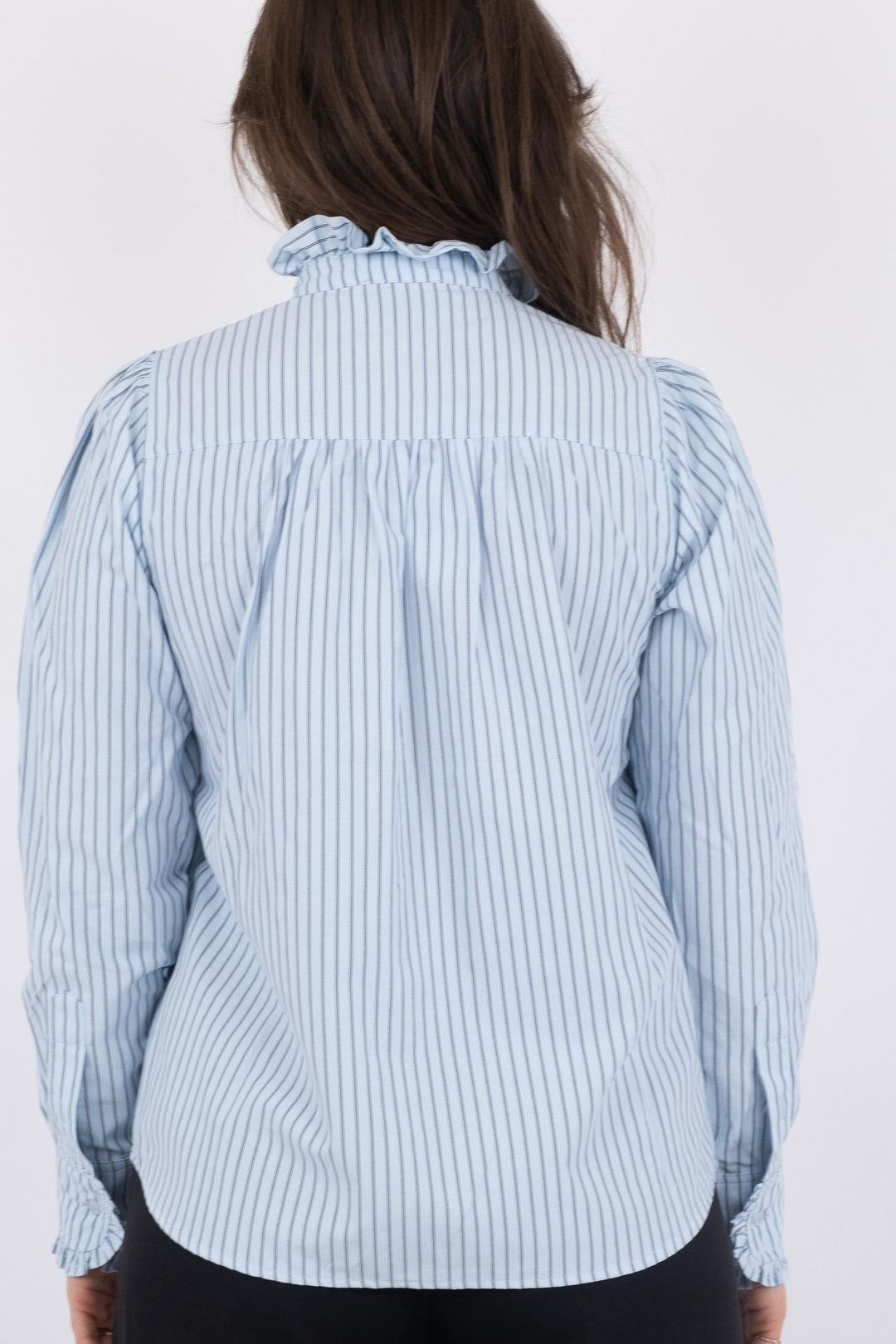 Neo Noir - Justine Stripe Shirt - Light Blue