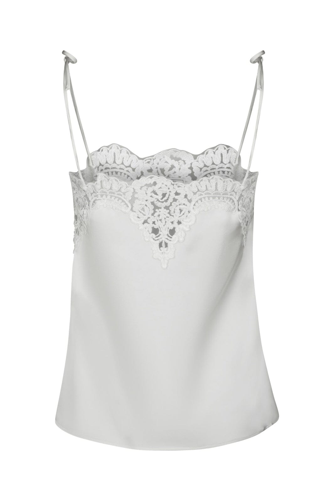 Neo Noir - Kaela Heavy Sateen Lace Top 168290 - 621 - Pearl