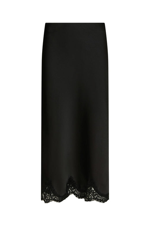 Neo Noir - Kallista Heavy Sateen Lace Skirt 171263 - 100 - Black