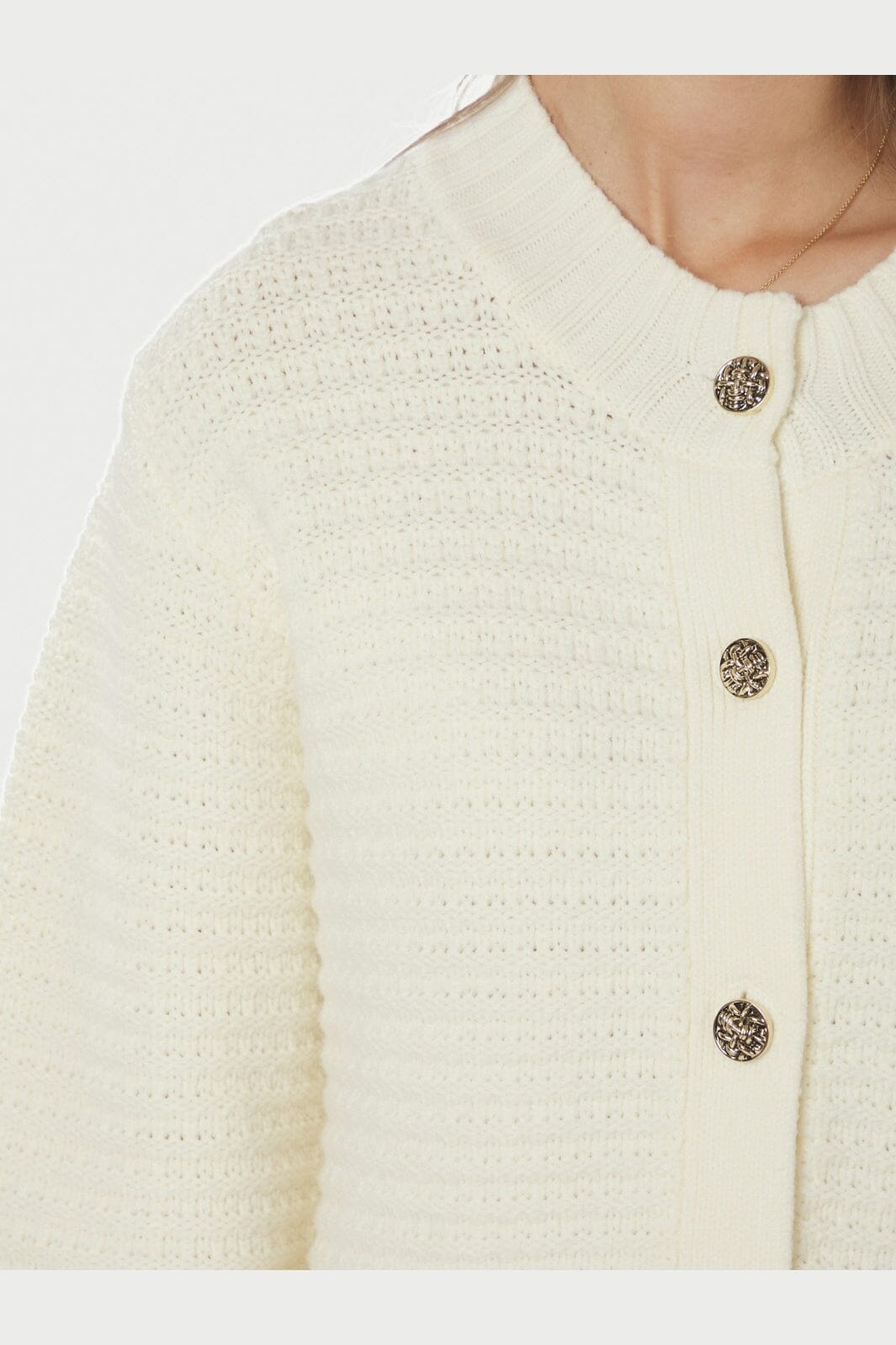 Neo Noir - Kamilli Knit Cardigan 165995 - 122 - Creme