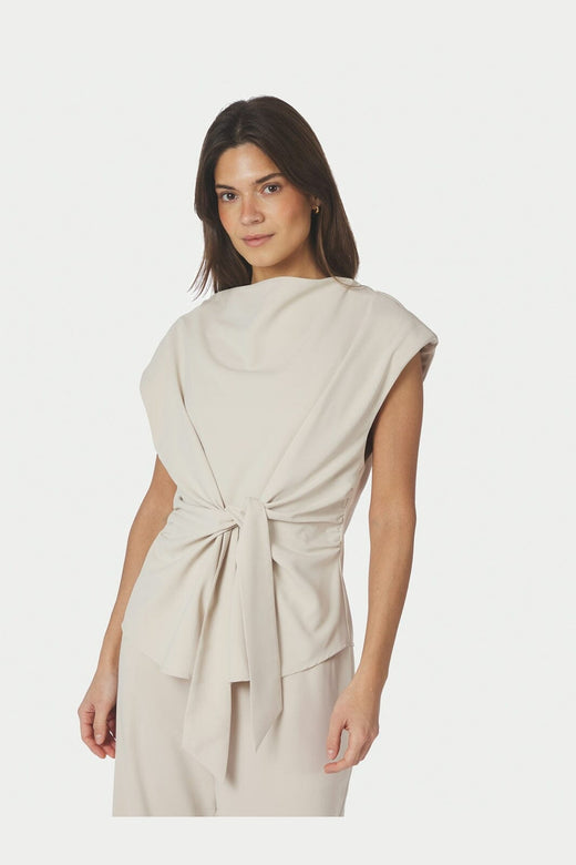 Neo Noir - Katarim Crepe Top 168938 - 124 - Ivory