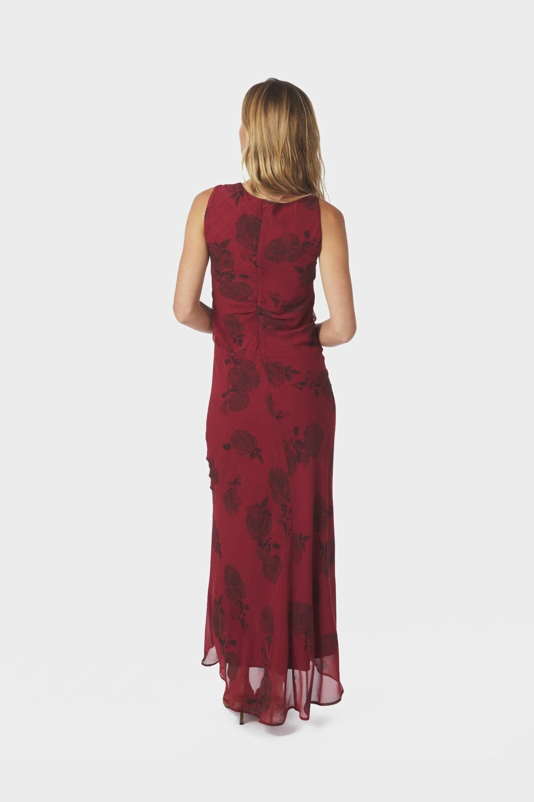 Neo Noir - Kelsa Rose Dress 167233 - 321 - Dark Red