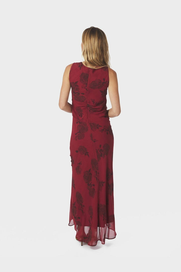 Neo Noir - Kelsa Rose Dress 167233 - 321 - Dark Red