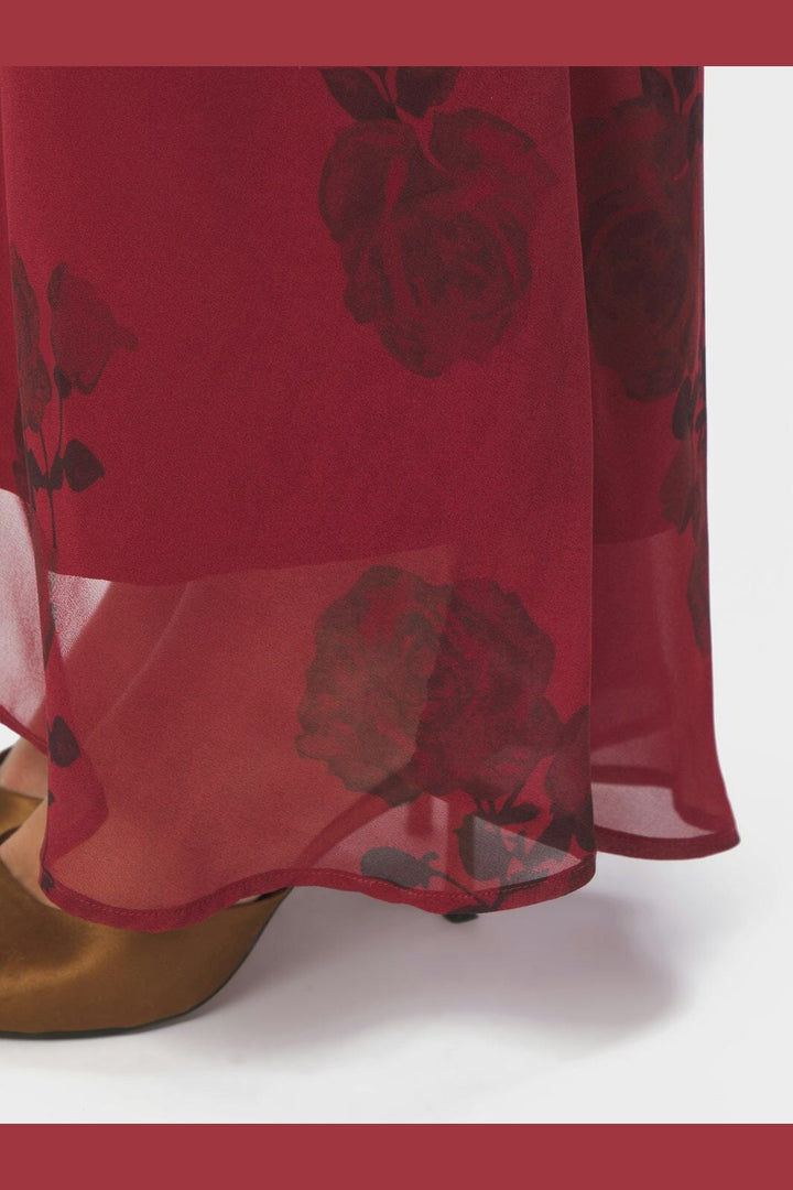 Neo Noir - Kelsa Rose Dress 167233 - 321 - Dark Red