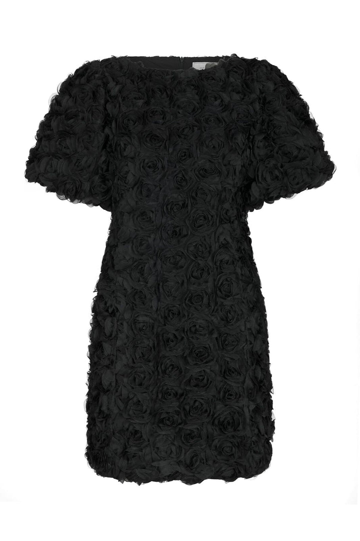 Neo Noir - Kerina Flower Dress 171172 - 100 - Black