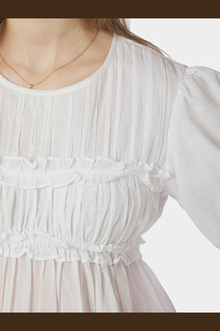 Neo Noir - Kiril S Voile Blouse 166388 - 120 - White