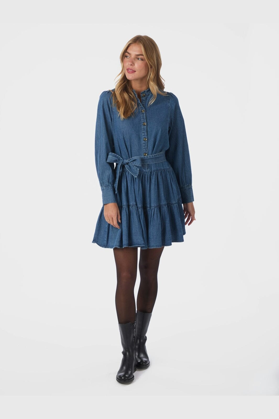 Neo Noir - Latifana Denim Dress 166987 - 140 - Blue