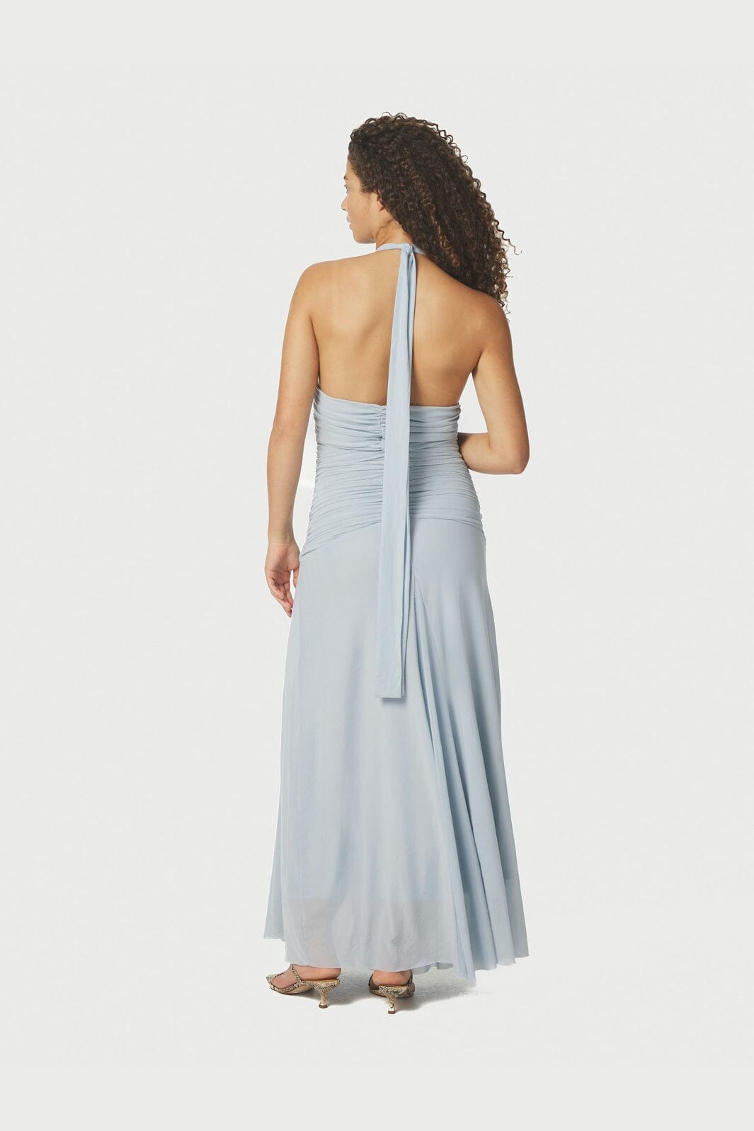 Neo Noir - Lisseth Mesh Dress 167960 - 145 - Light Blue