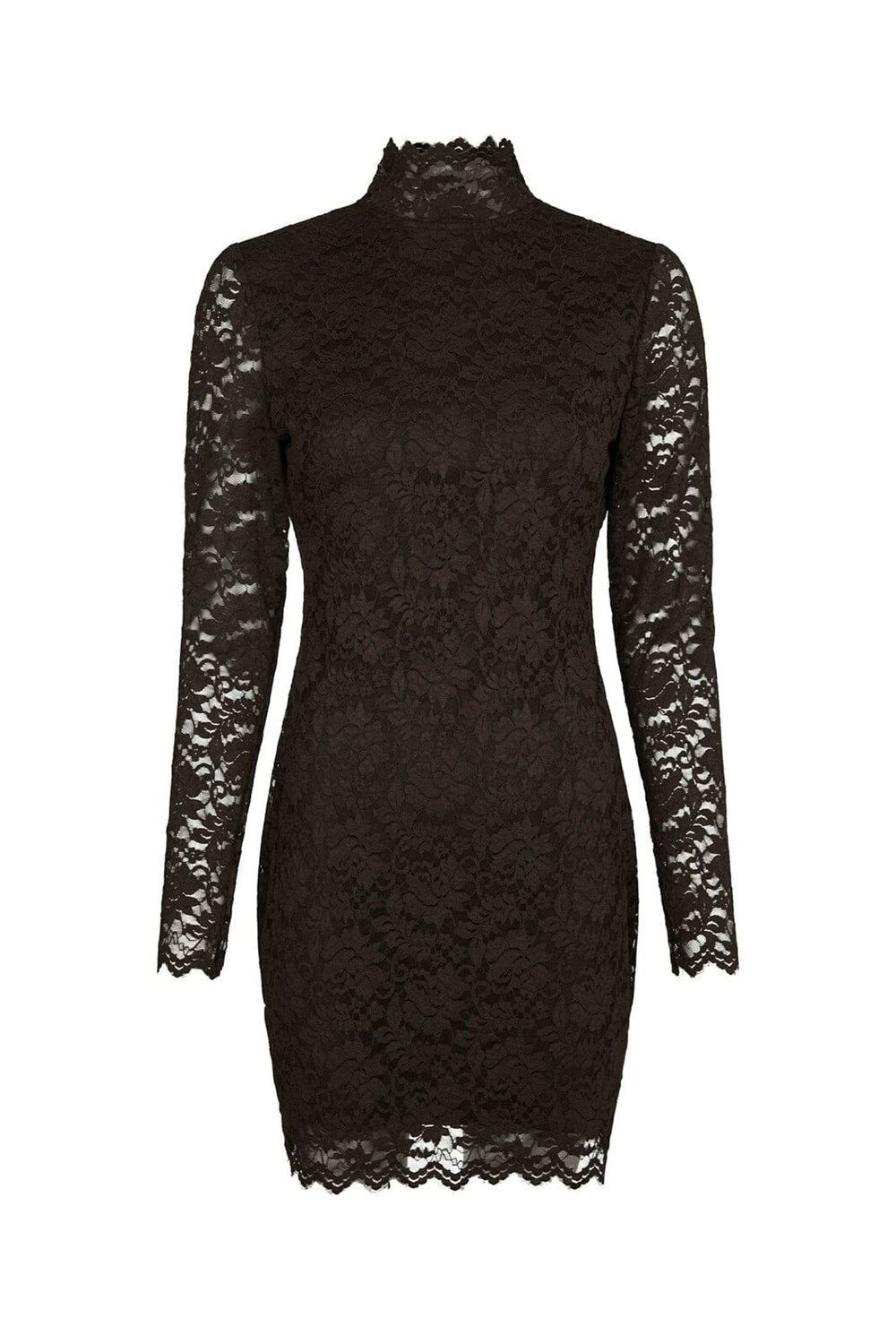 Neo Noir - Lizette Laceflower Dress 166638 - 584 - Chocolate Brown